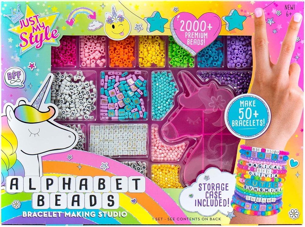 Just My Style Alphabet Beads Bracelet Studio with Unicorn Case — photo 2