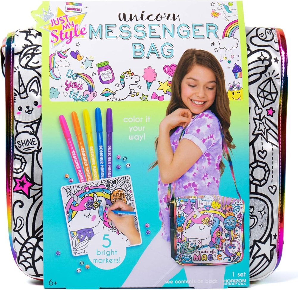 Just My Style Color Your Own Unicorn Messenger Bag — photo 2
