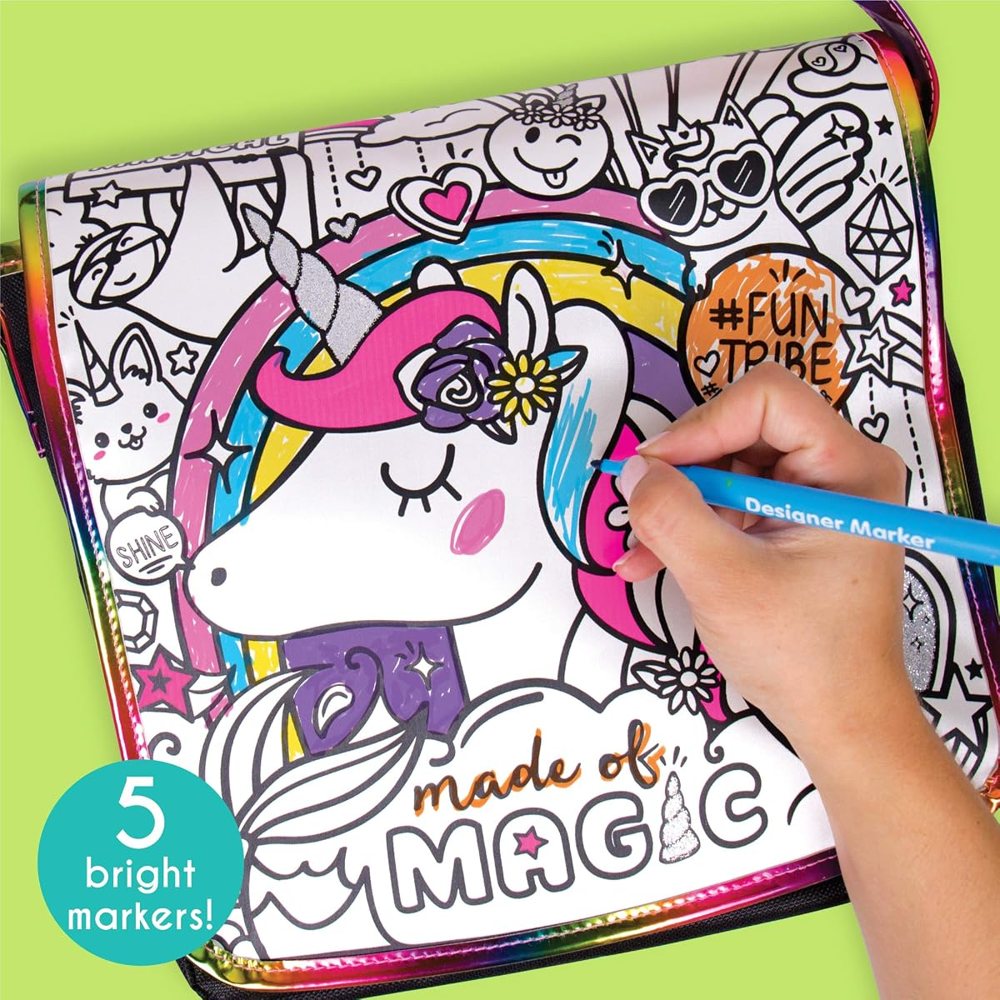 Just My Style Color Your Own Unicorn Messenger Bag — photo 4