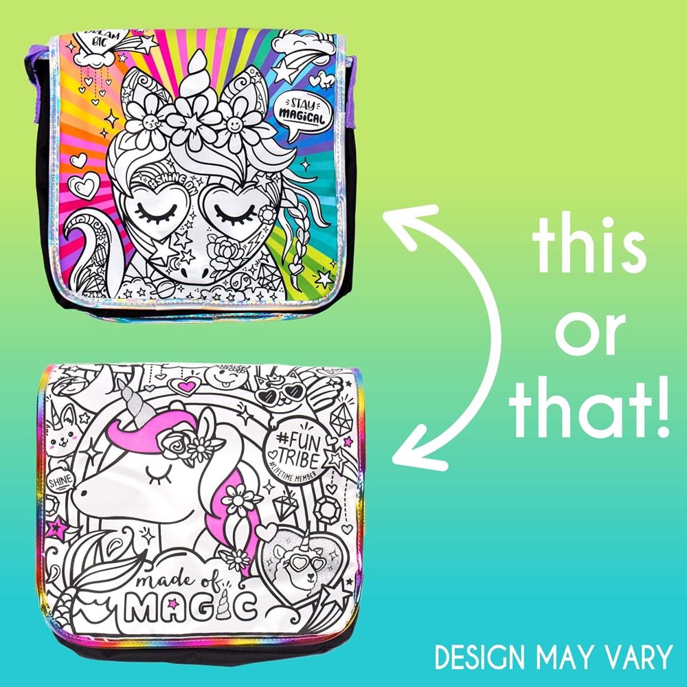 Just My Style Color Your Own Unicorn Messenger Bag — photo 5