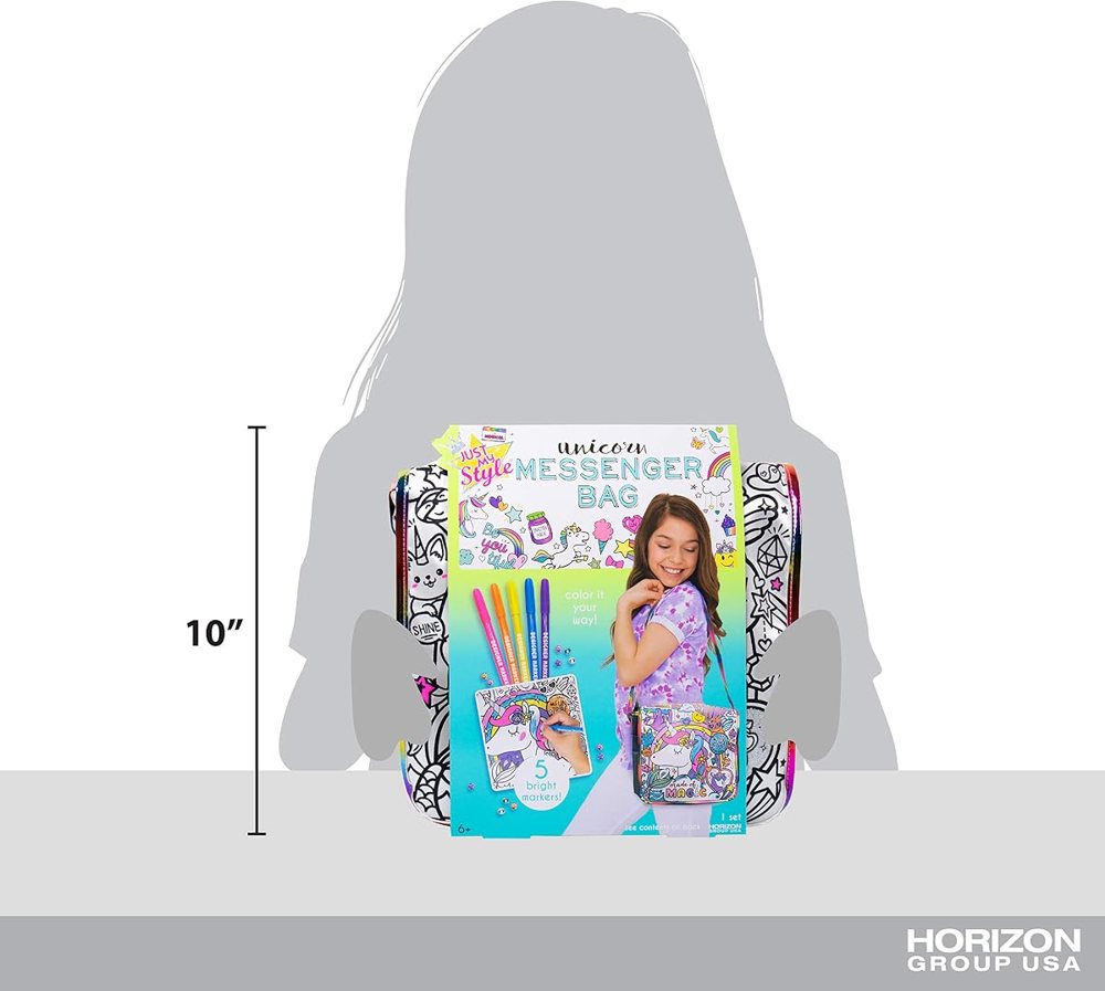 Just My Style Color Your Own Unicorn Messenger Bag — photo 6