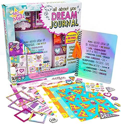 Just My Style create your own dream journal, spiral-bound notebook with stickers and frames