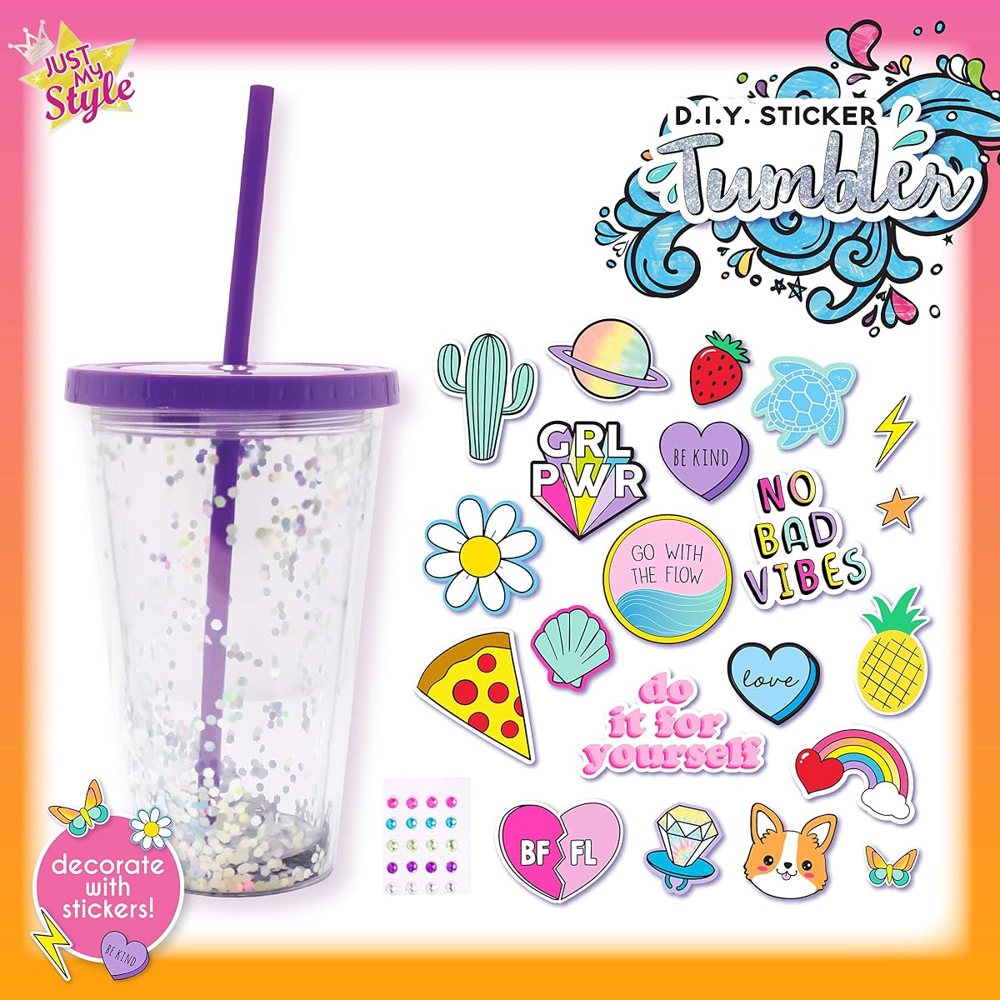Just My Style DIY Sticker Glitter Tumbler — photo 3