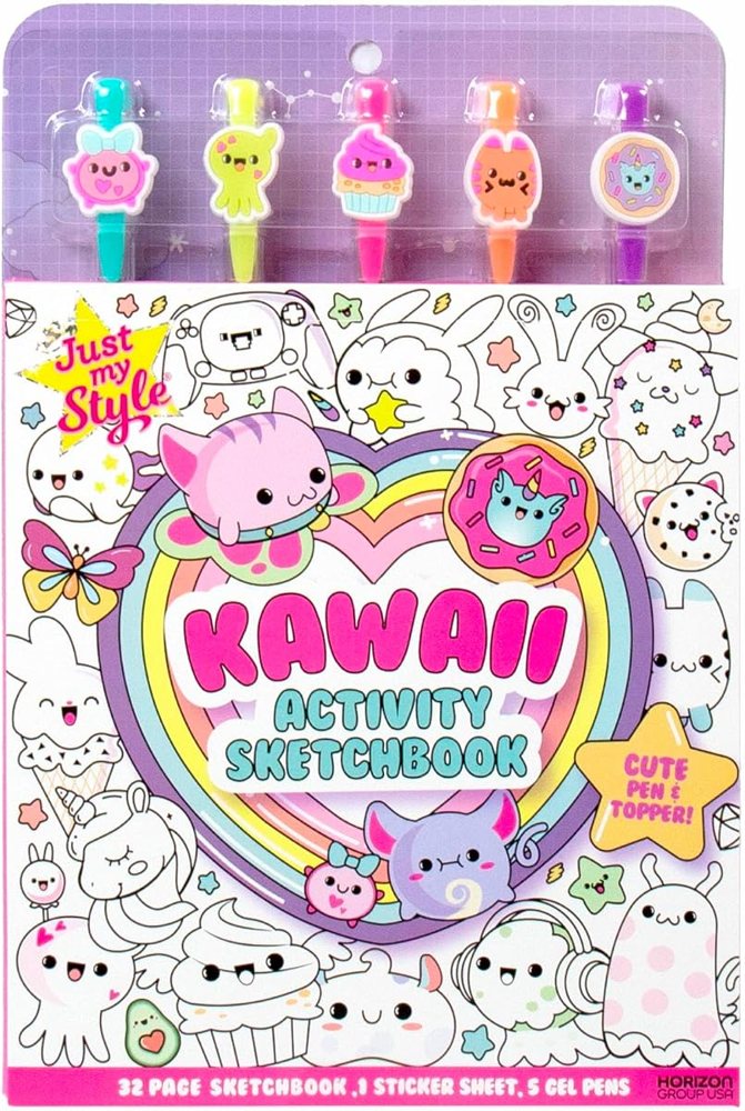 Just My Style Kawaii Activity Sketchbook with Gel Pens — photo 2