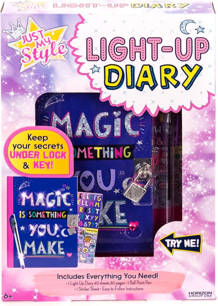 Just My Style Light Up Diary with Lock and Key — photo 2