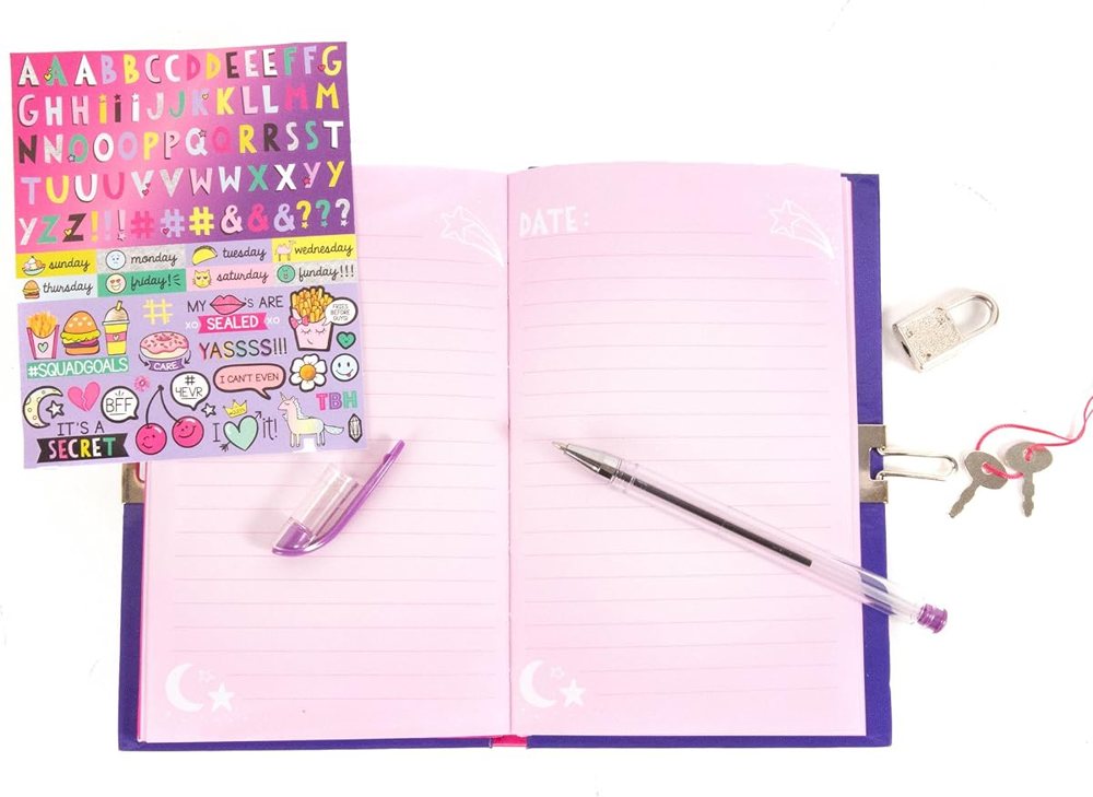 Just My Style Light Up Diary with Lock and Key — photo 4
