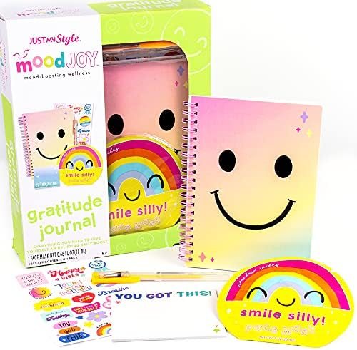 Just My Style MoodJoy gratitude journal set with face sheet mask and sticky notes